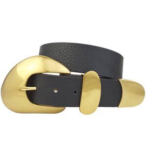 Vintage Brass Statement Buckle set belt